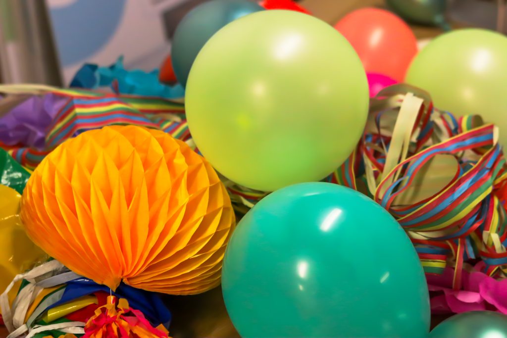 Balloons with decoration
