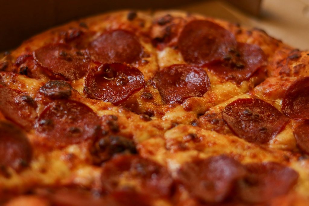 delicious pepperoni pizza