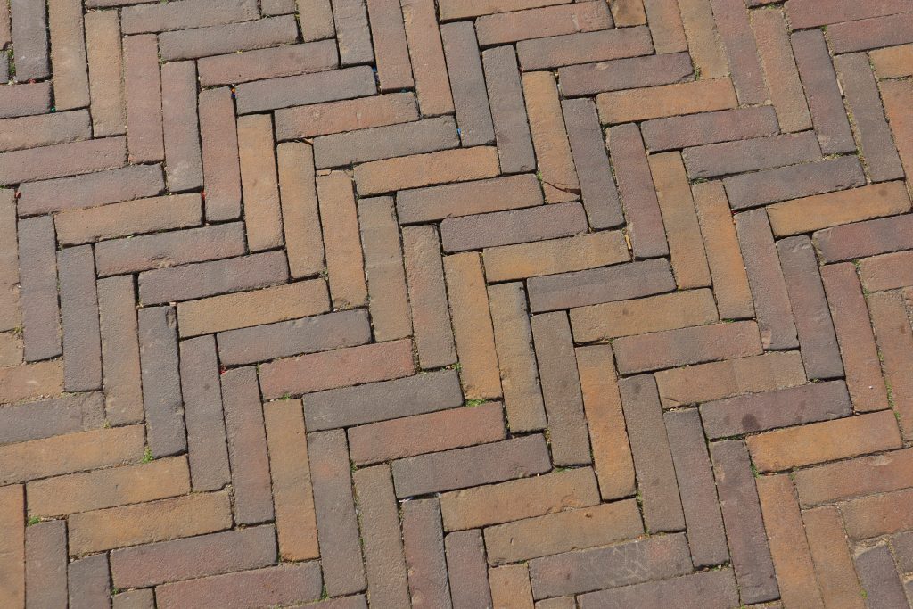 Street brick arrow pattern