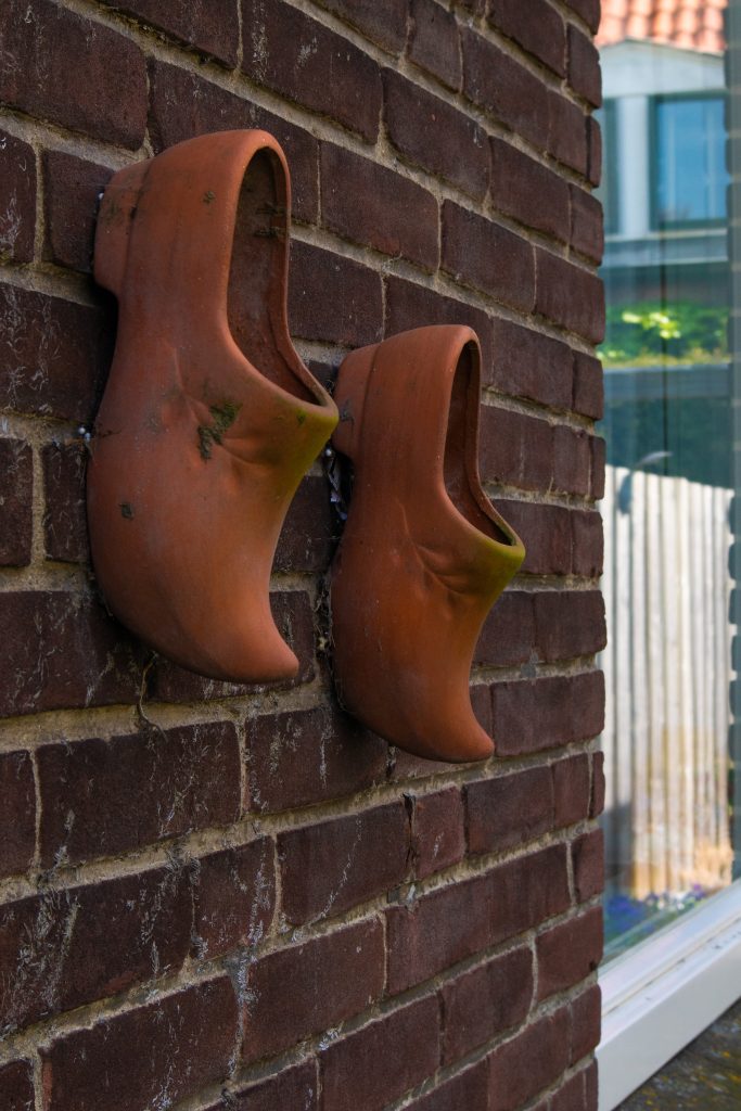 Clogs on the wall