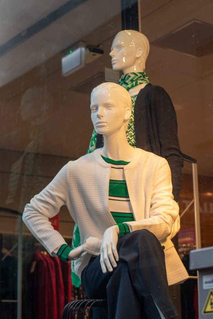 Two sophisticated female mannequins