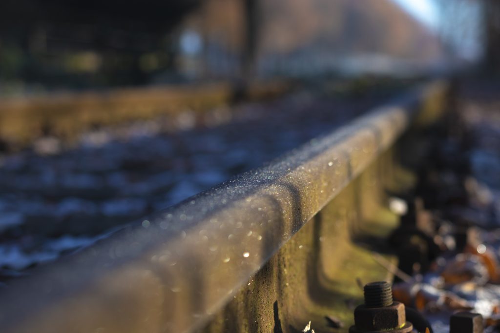 Frozen Dutch railroad