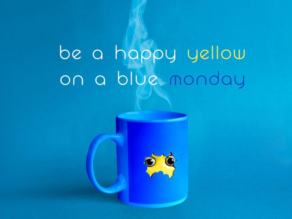 Blue monday mug