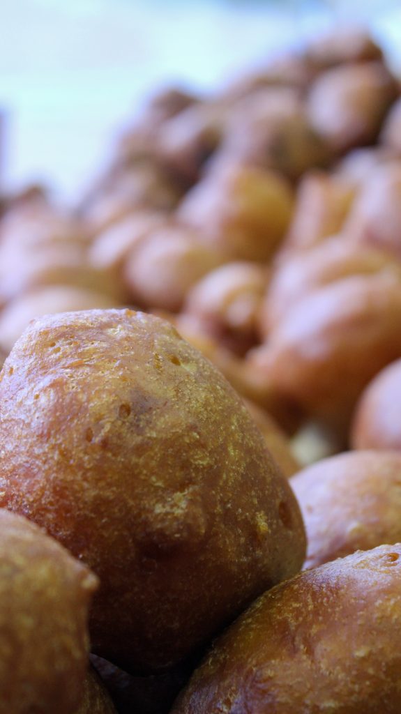 Oliebollen close up