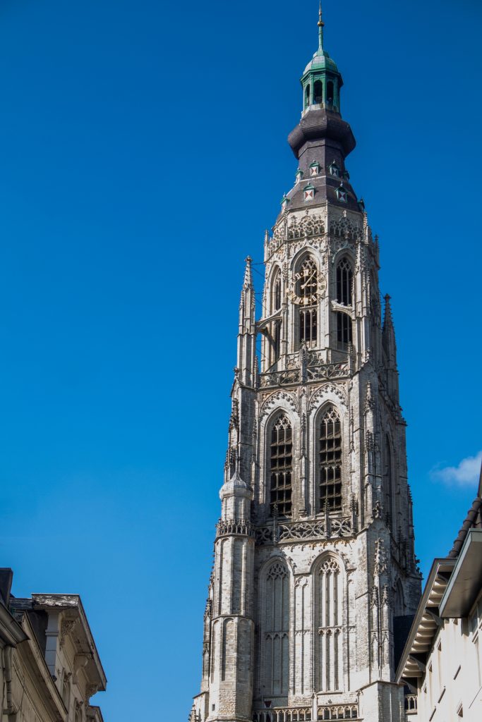 Big church tower in Breda